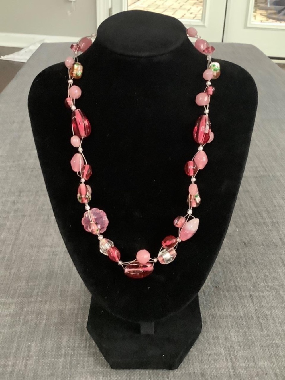 Lia Sophia Pink Necklace
